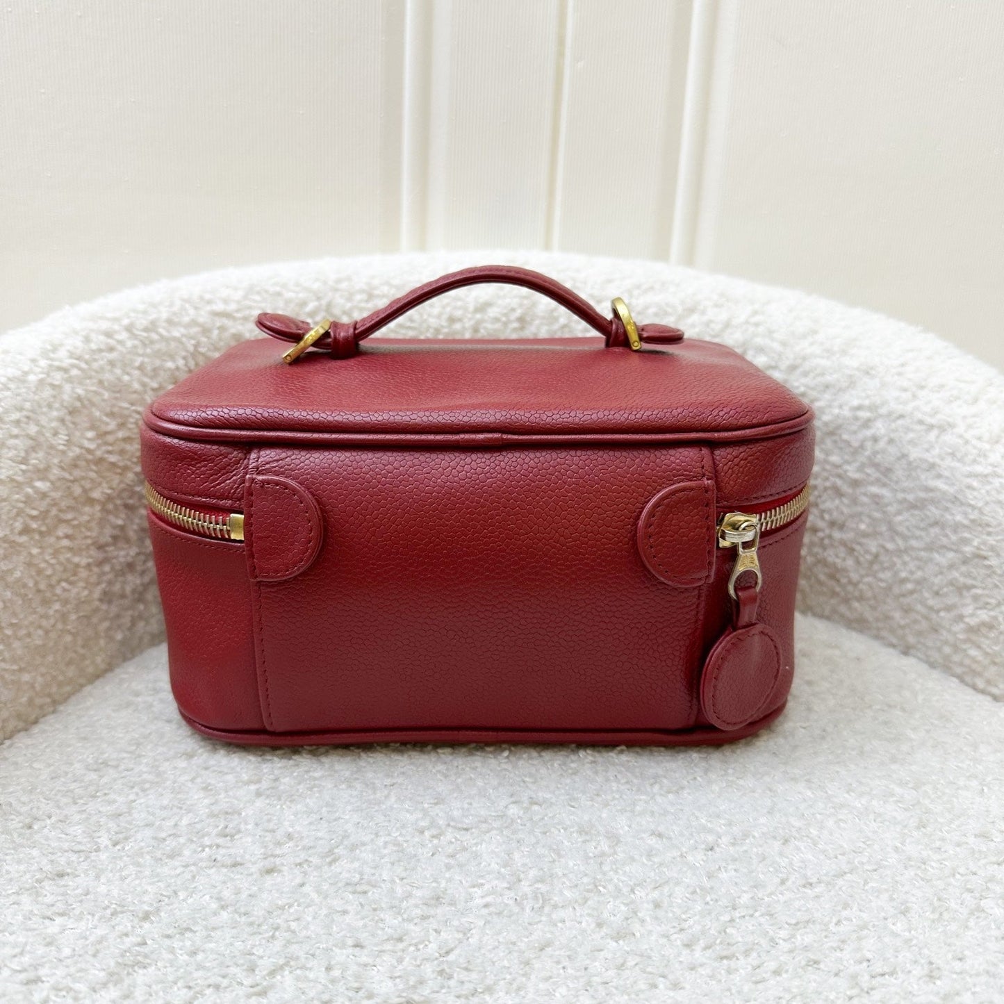 GLM- Vanity Case in Red Caviar and GHW