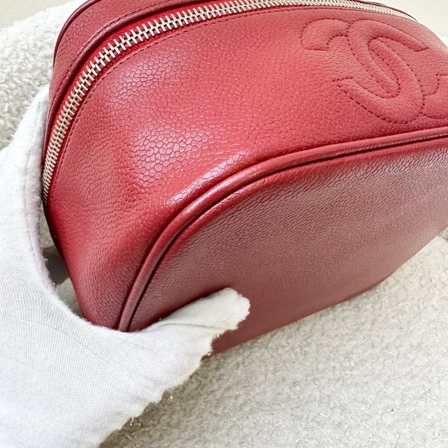 GLM- Vanity Case in Red Caviar and GHW