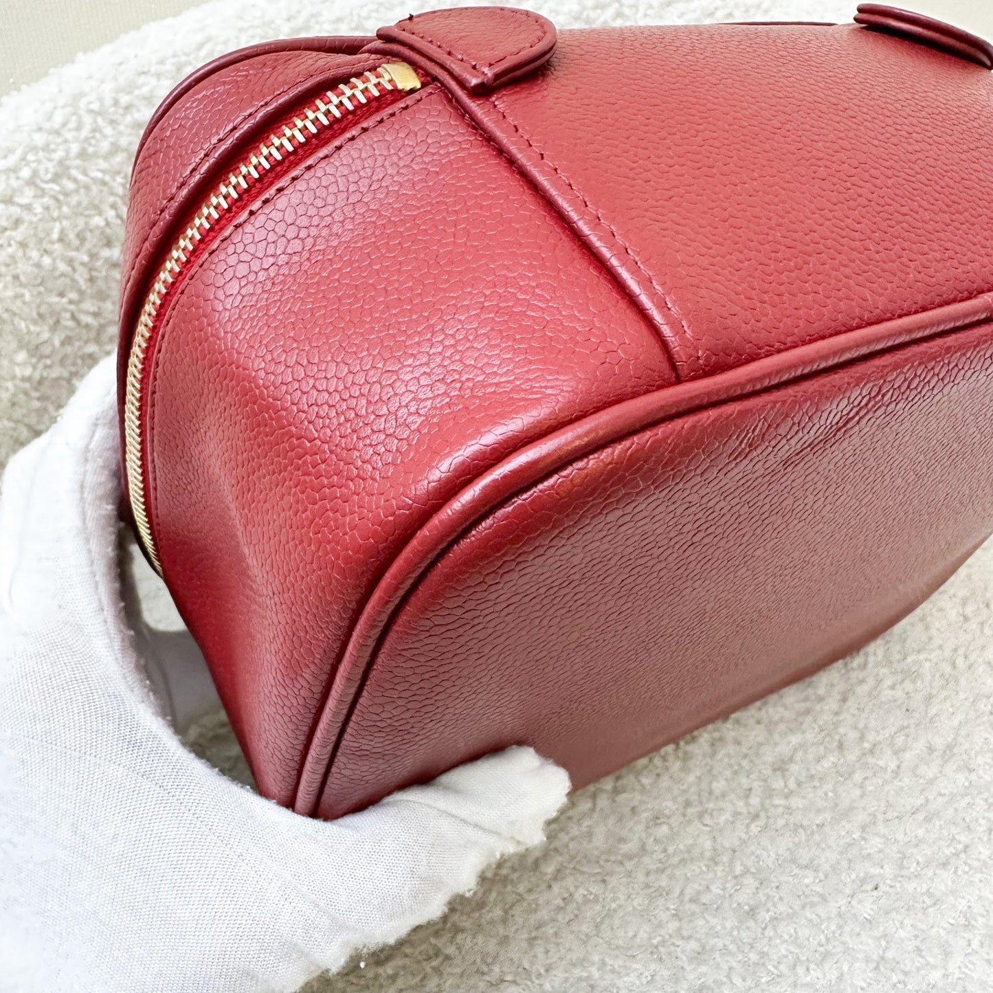 GLM- Vanity Case in Red Caviar and GHW