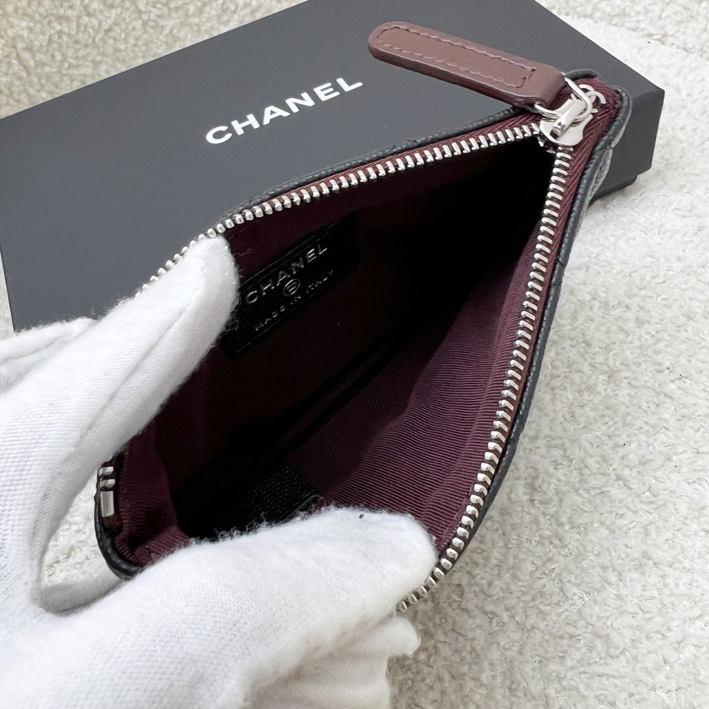 GLM-Mini O-Case / Pouch in Black Caviar and SHW (Model: A82365)
