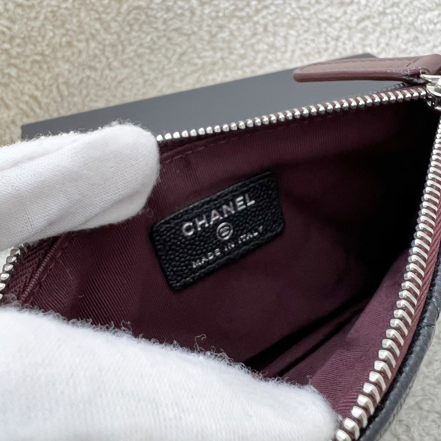 GLM-Mini O-Case / Pouch in Black Caviar and SHW (Model: A82365)