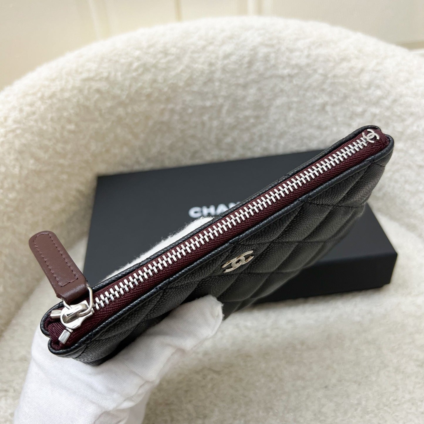 GLM-Mini O-Case / Pouch in Black Caviar and SHW (Model: A82365)