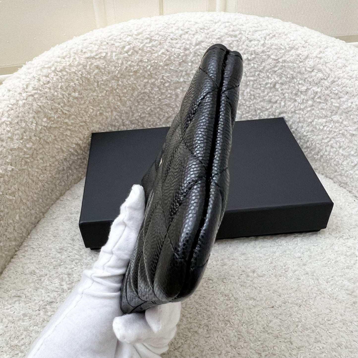 GLM-Mini O-Case / Pouch in Black Caviar and SHW (Model: A82365)