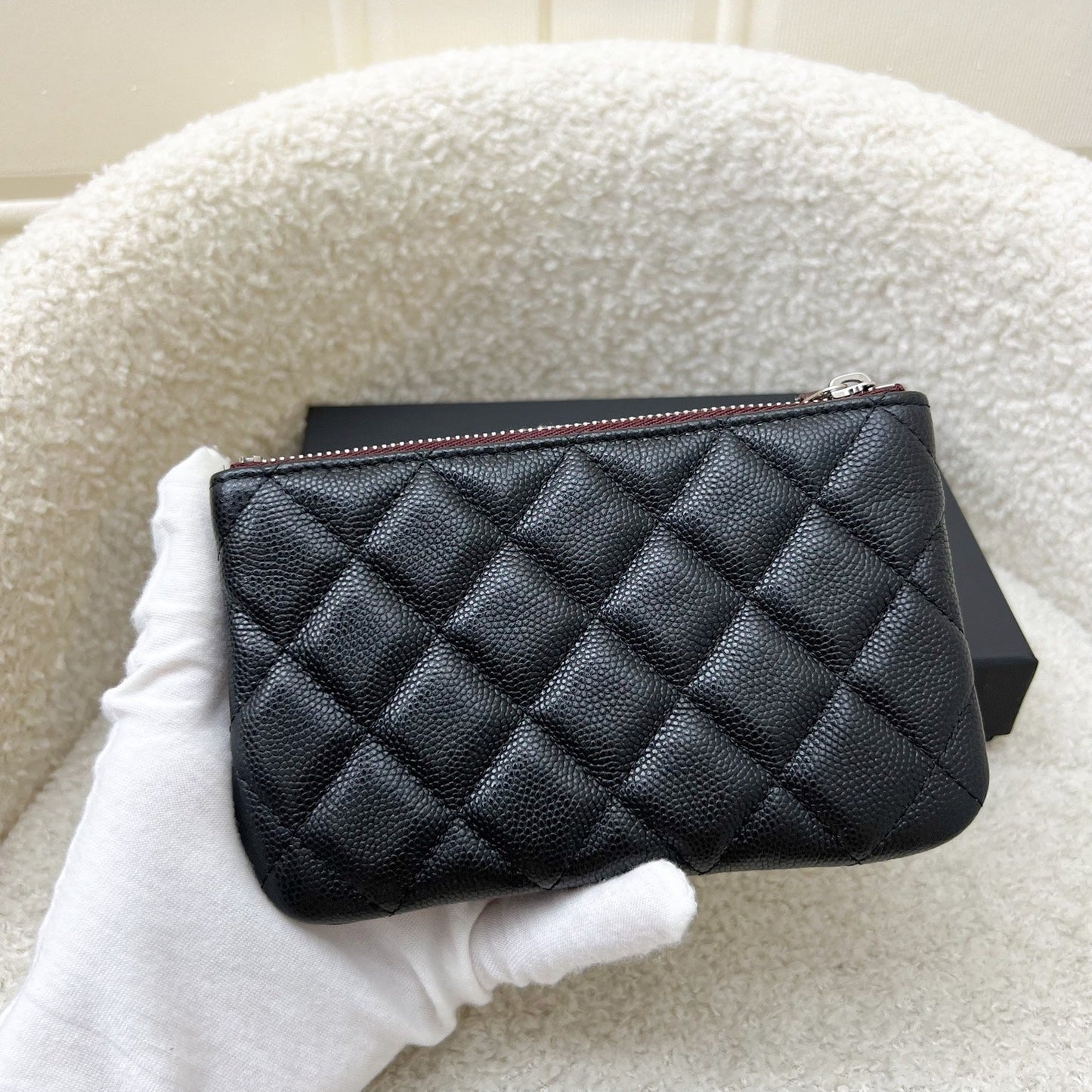 GLM-Mini O-Case / Pouch in Black Caviar and SHW (Model: A82365)