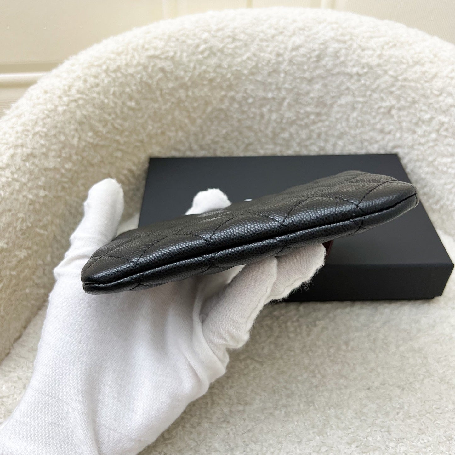 GLM-Mini O-Case / Pouch in Black Caviar and SHW (Model: A82365)