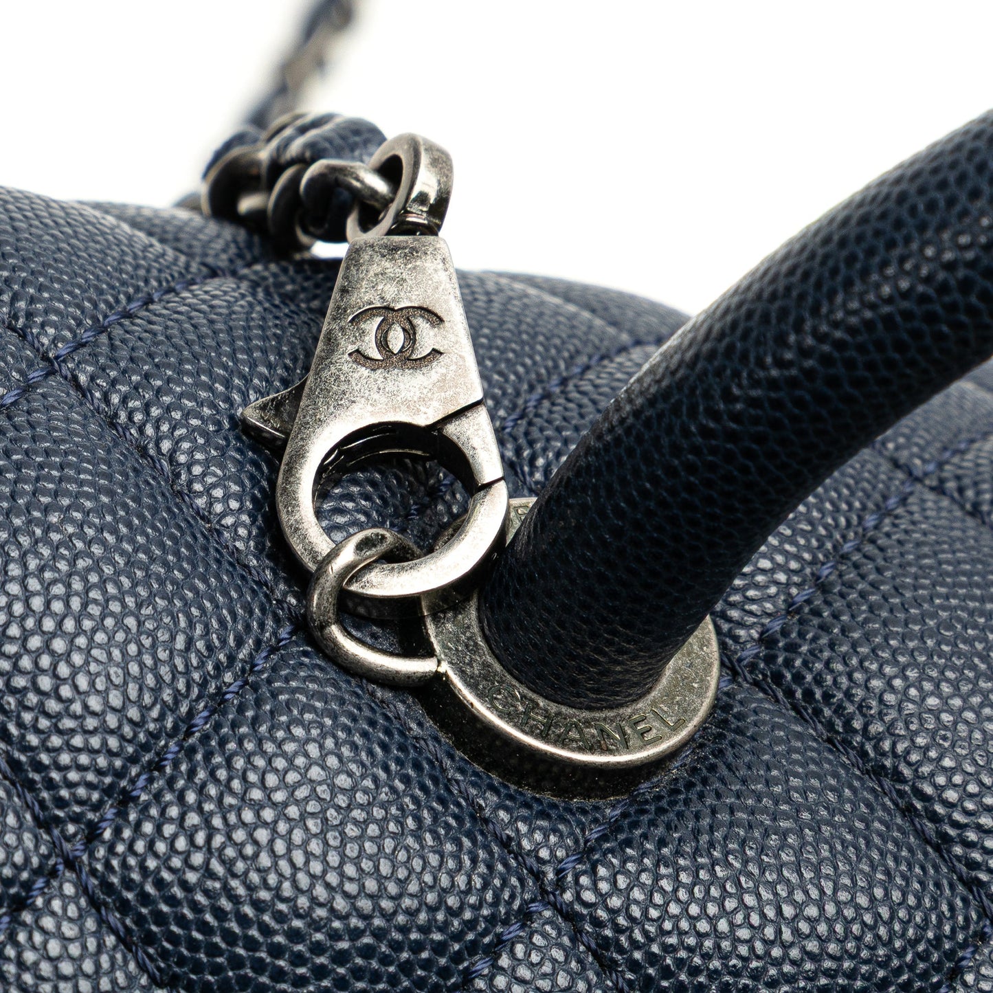 Chanel Large Caviar Coco Top Handle Bag
