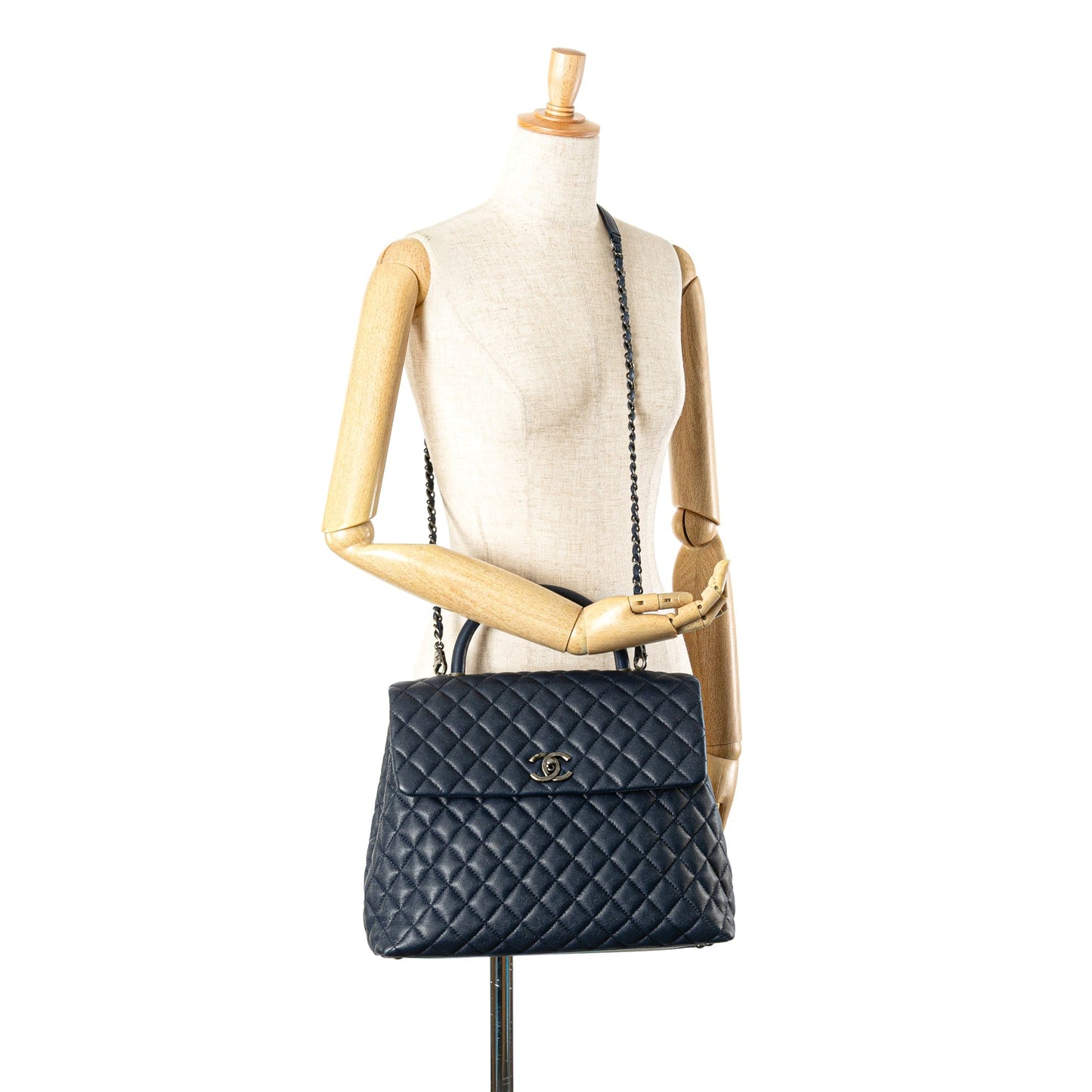 Chanel Large Caviar Coco Top Handle Bag