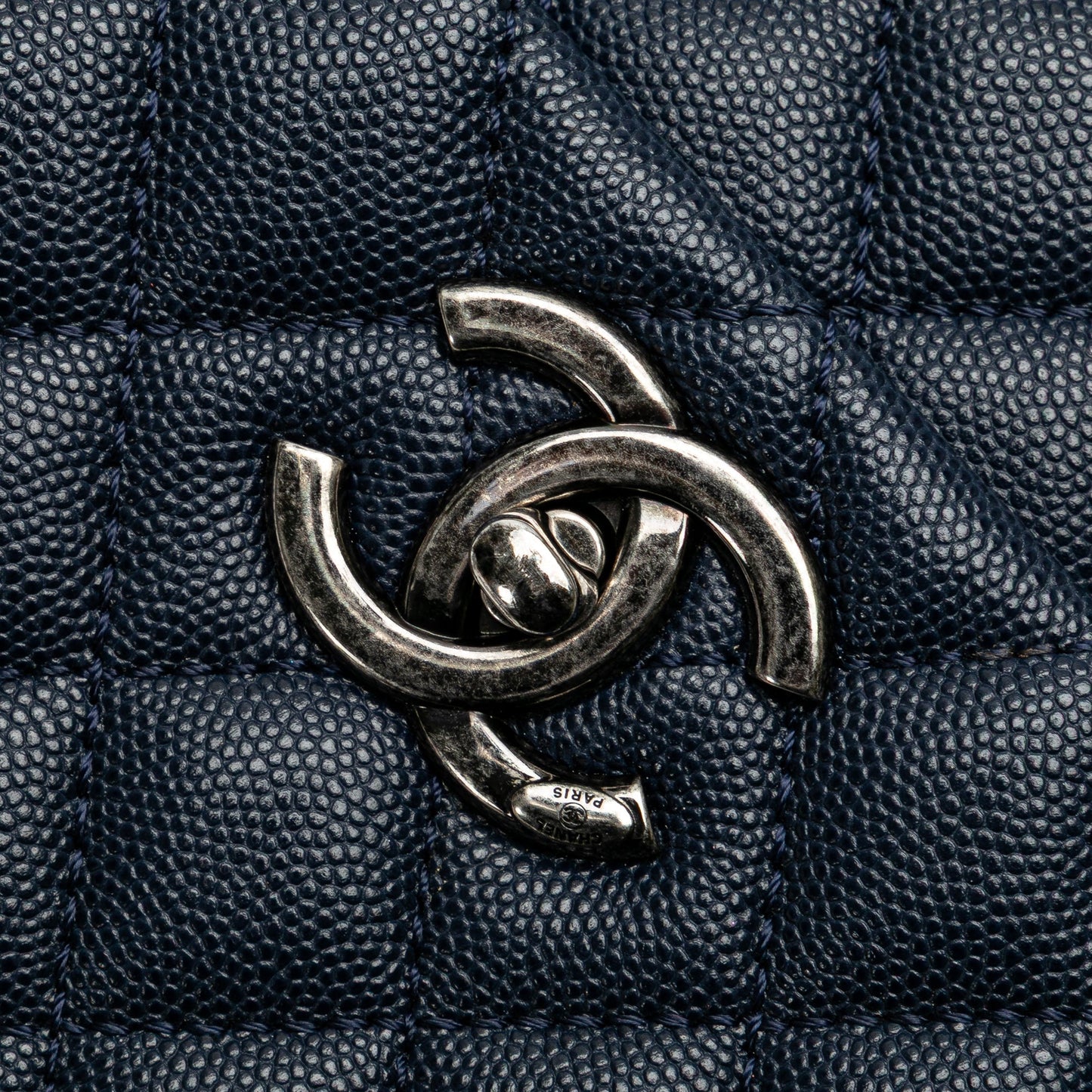 Chanel Large Caviar Coco Top Handle Bag