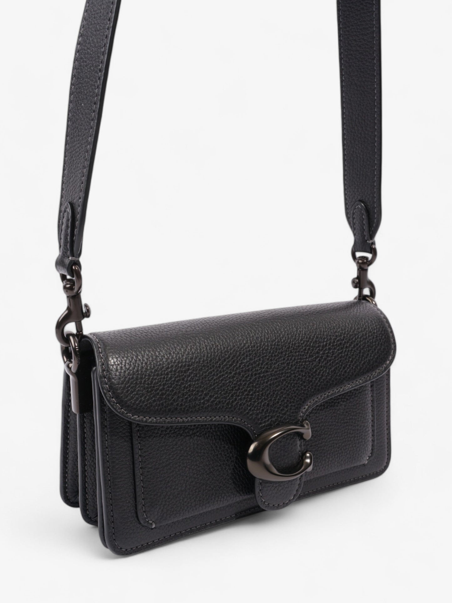 Coach Tabby Black Grained Leather 20