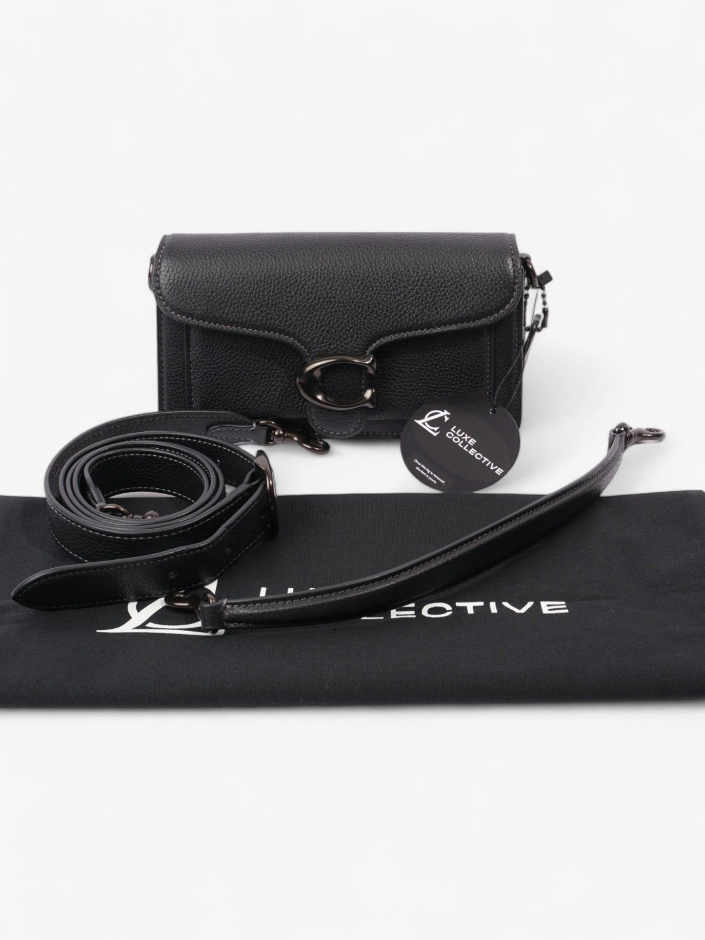 Coach Tabby Black Grained Leather 20