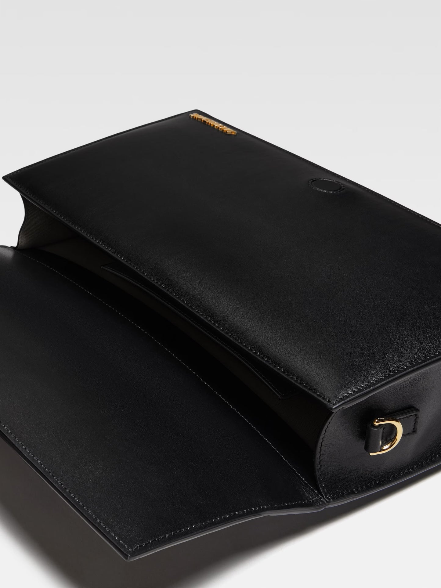 JACQUEMUS LE BAMBINOU LES CLASSIQUES LEATHER  FLAP BAG