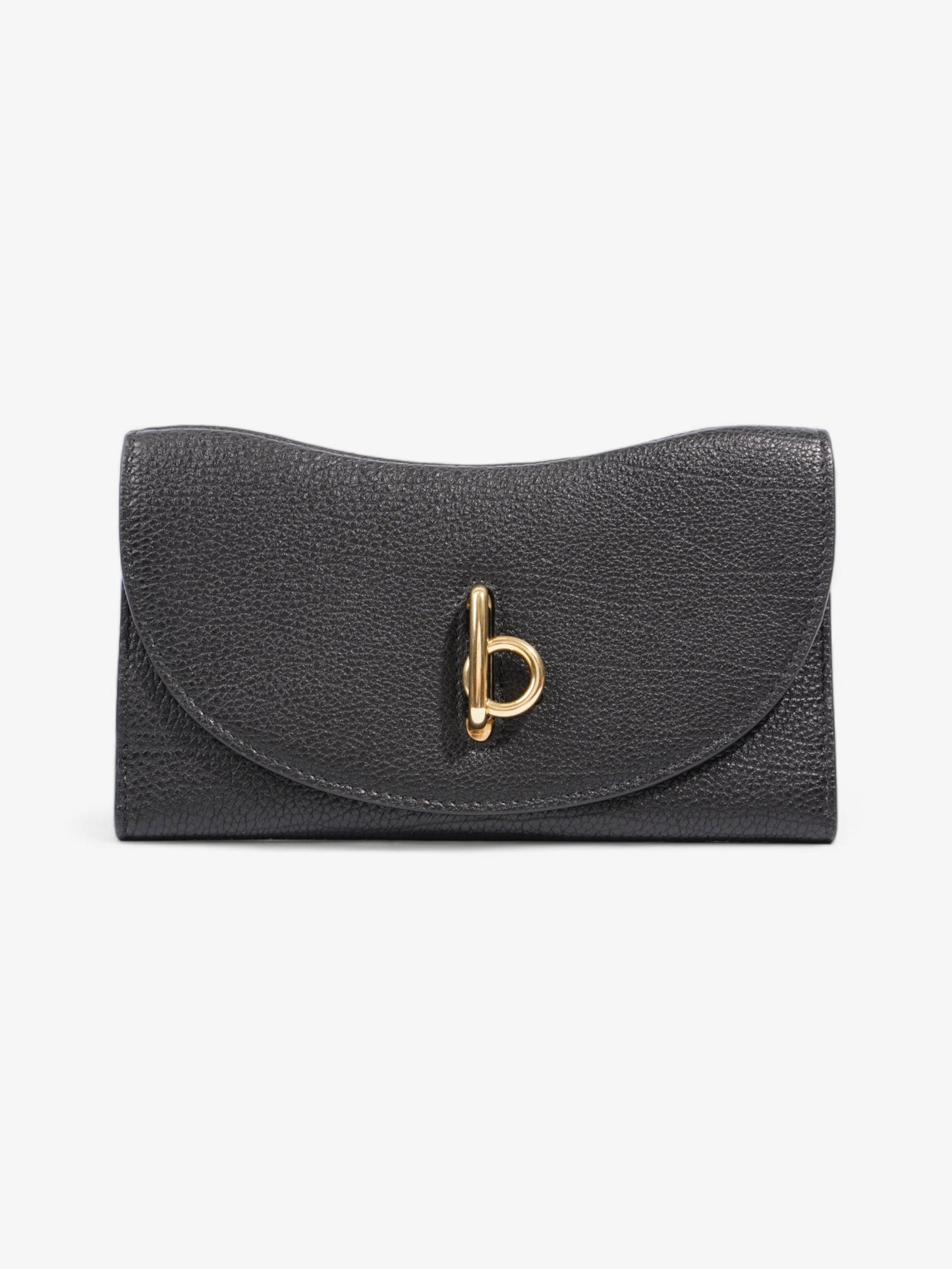 Burberry Rocking Horse Continental Wallet Black / Gold Calfskin Leather