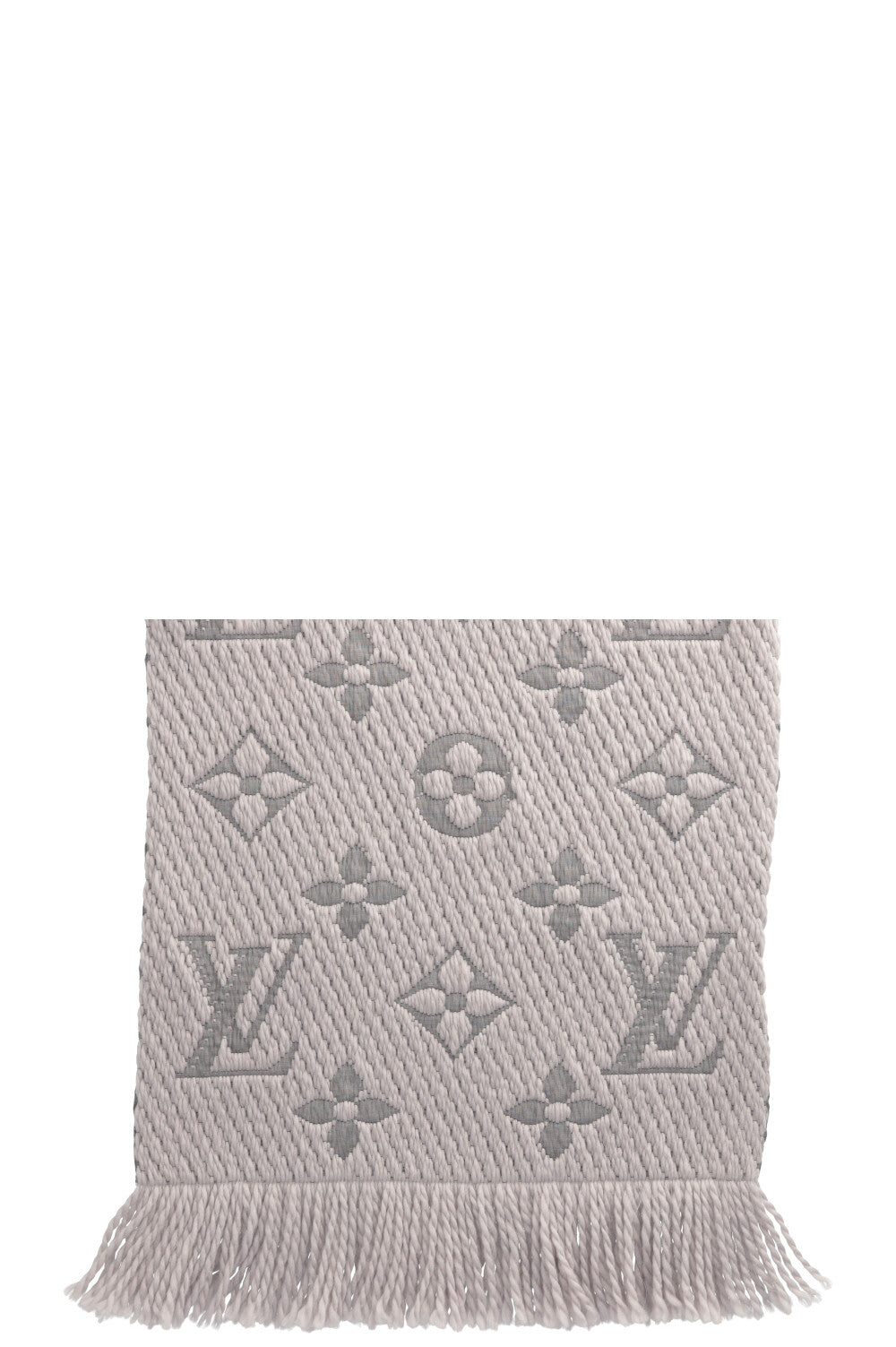 LOUIS VUITTON Logomania Scarf Light Grey