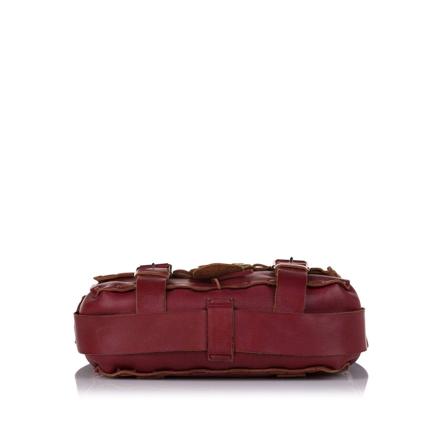 GLM-- GG Messenger Bag Red Leather