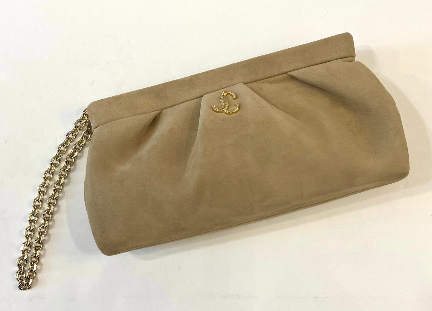 JIMMY CHOO SUEDE CLUTCH BAG