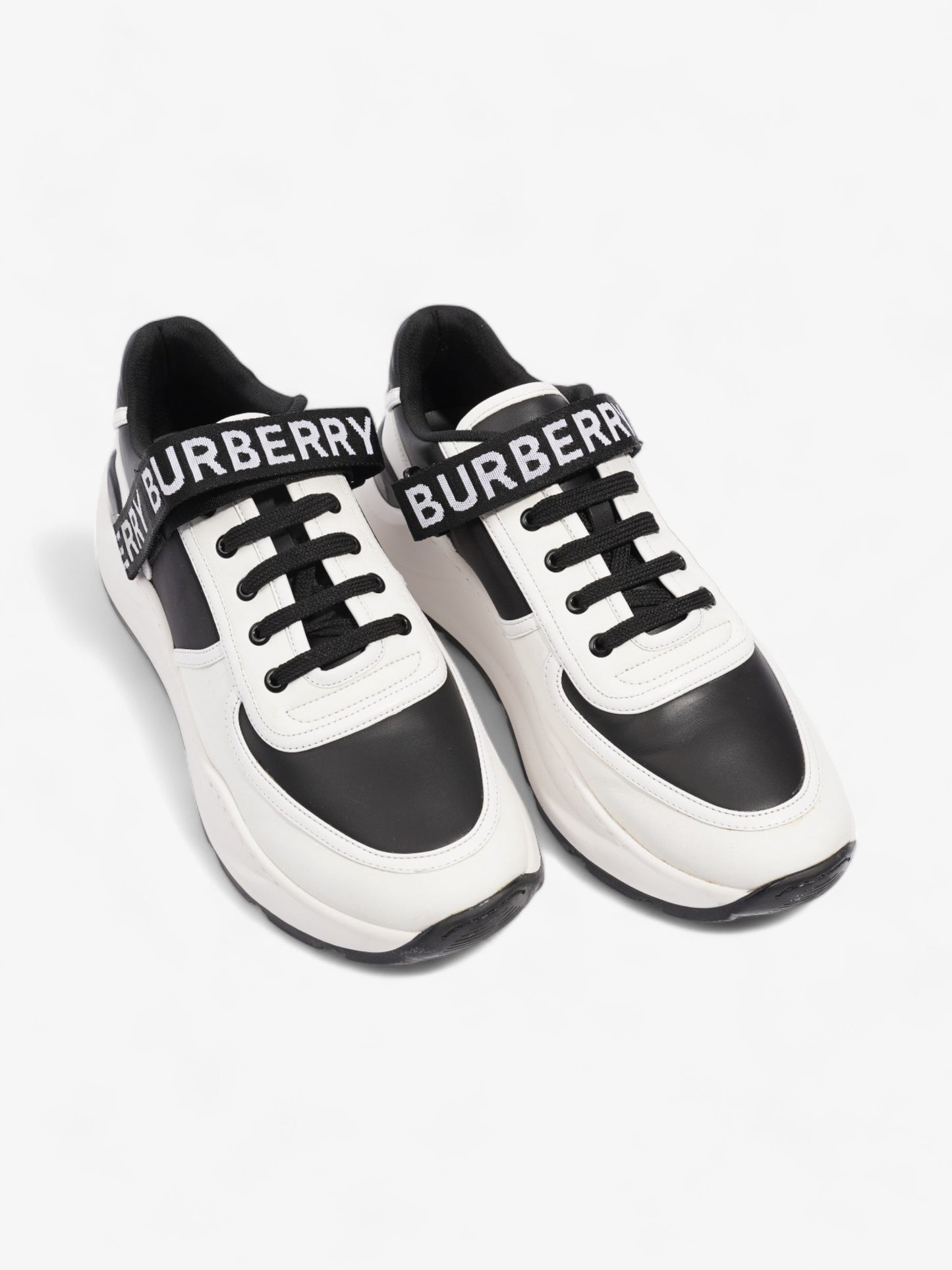 Burberry Ronnie Black / White Leather EU 44 UK 10
