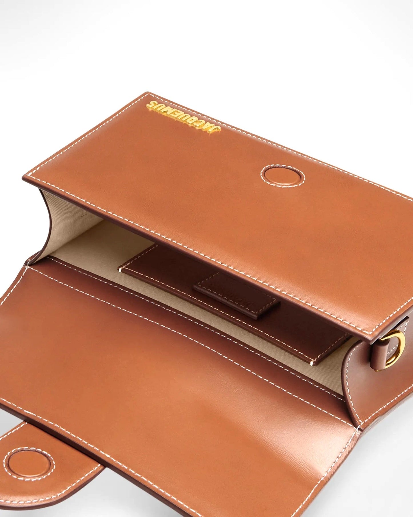 JACQUEMUS LE GRANDE BAMBINO CALFSKIN LEATHER CROSSBODY BAG