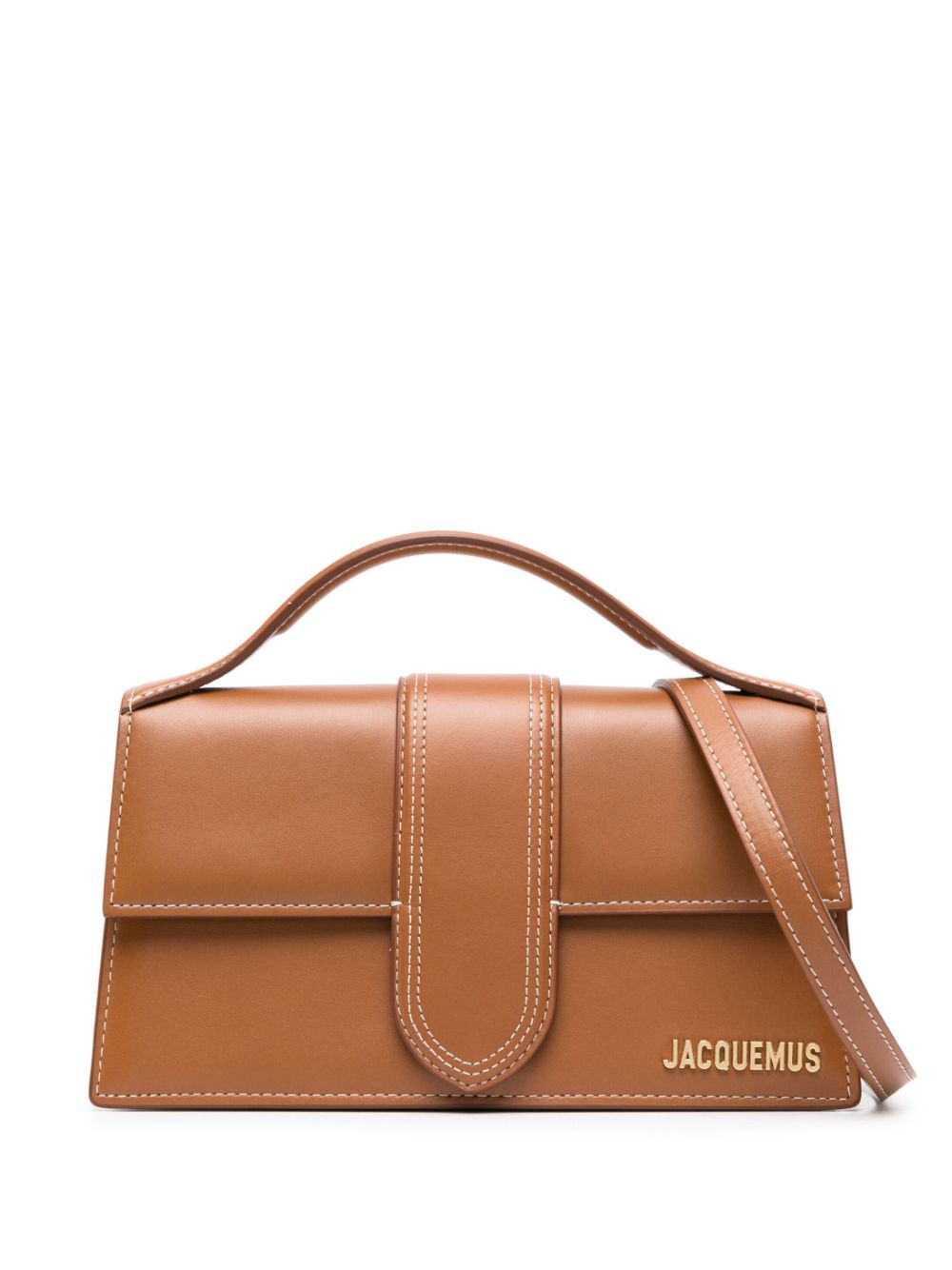JACQUEMUS LE GRANDE BAMBINO CALFSKIN LEATHER CROSSBODY BAG