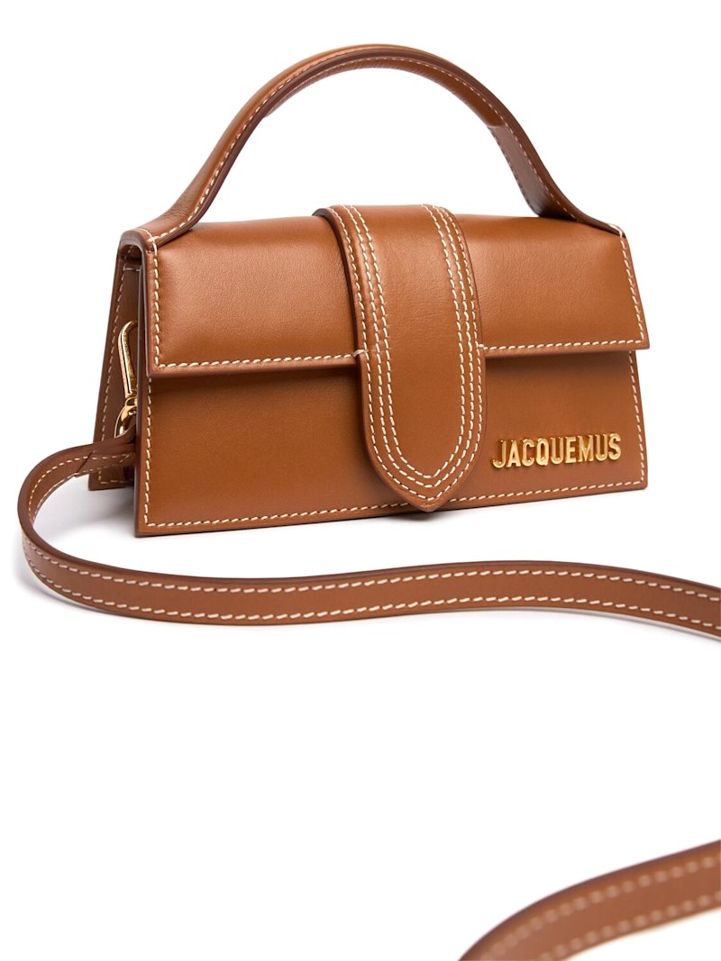 JACQUEMUS LE GRANDE BAMBINO CALFSKIN LEATHER CROSSBODY BAG