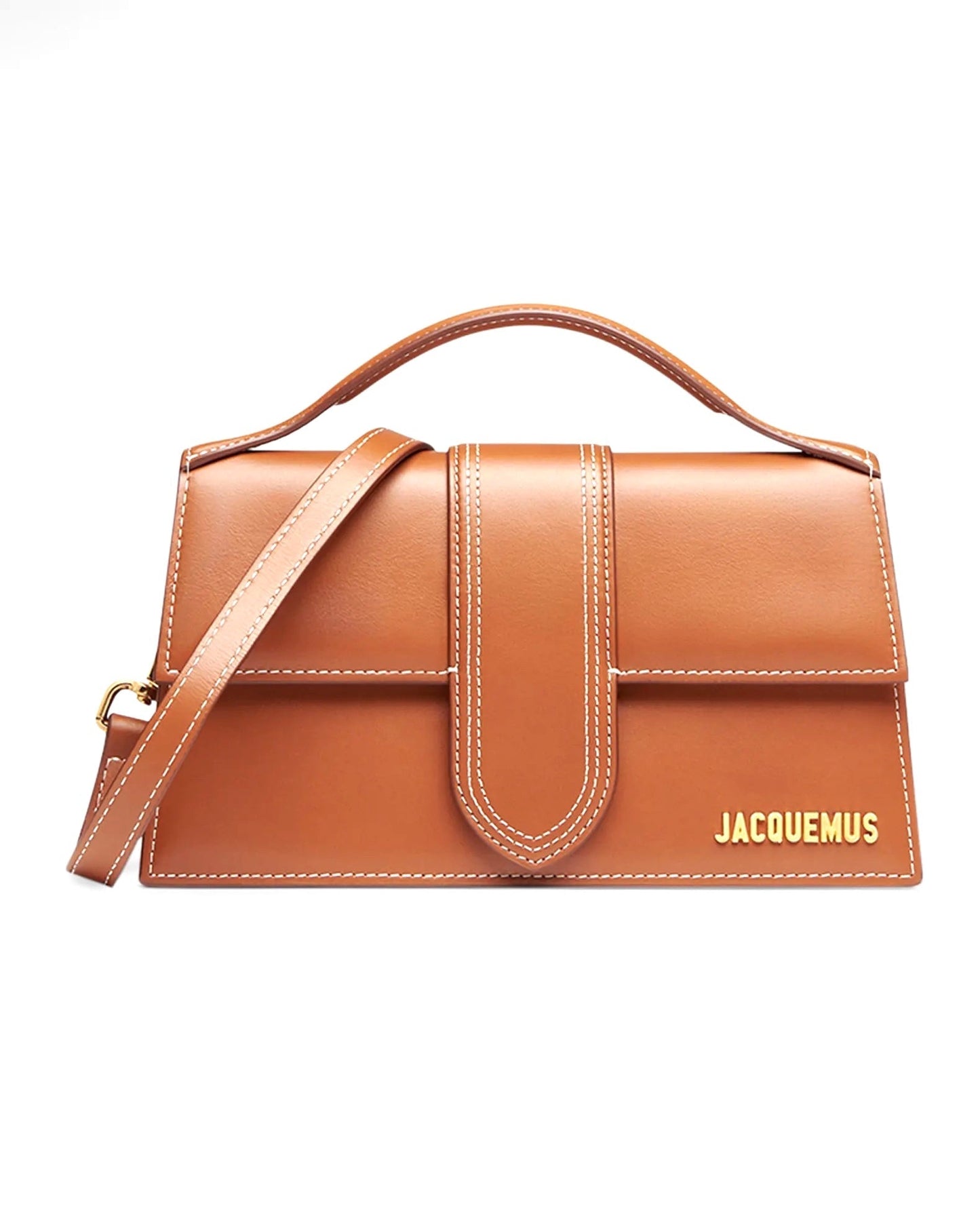 JACQUEMUS LE GRANDE BAMBINO CALFSKIN LEATHER CROSSBODY BAG