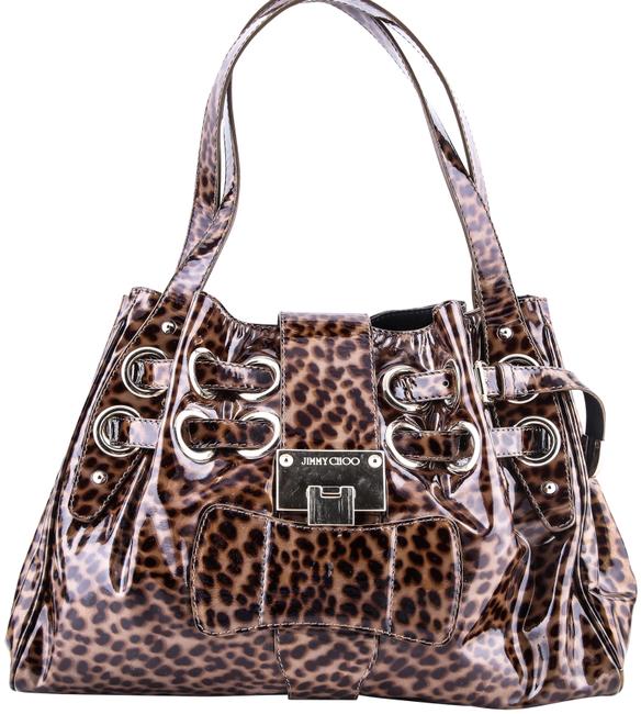 Jimmy Choo Leopard Print Riki Bag