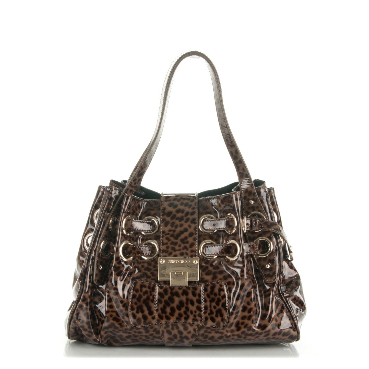 Jimmy Choo Leopard Print Riki Bag