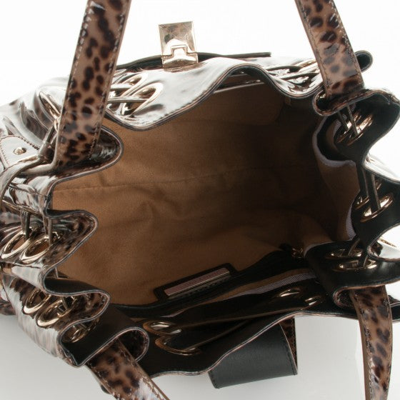 Jimmy Choo Leopard Print Riki Bag