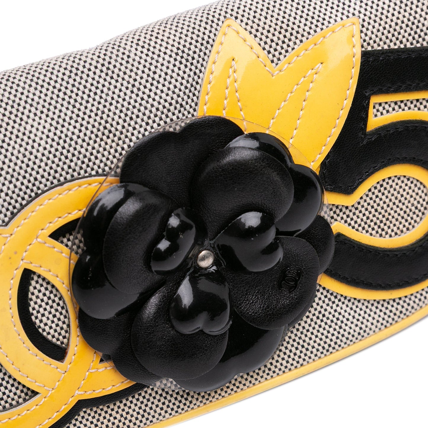 Chanel Canvas Cc Camellia No. 5 Shoulder Bag
