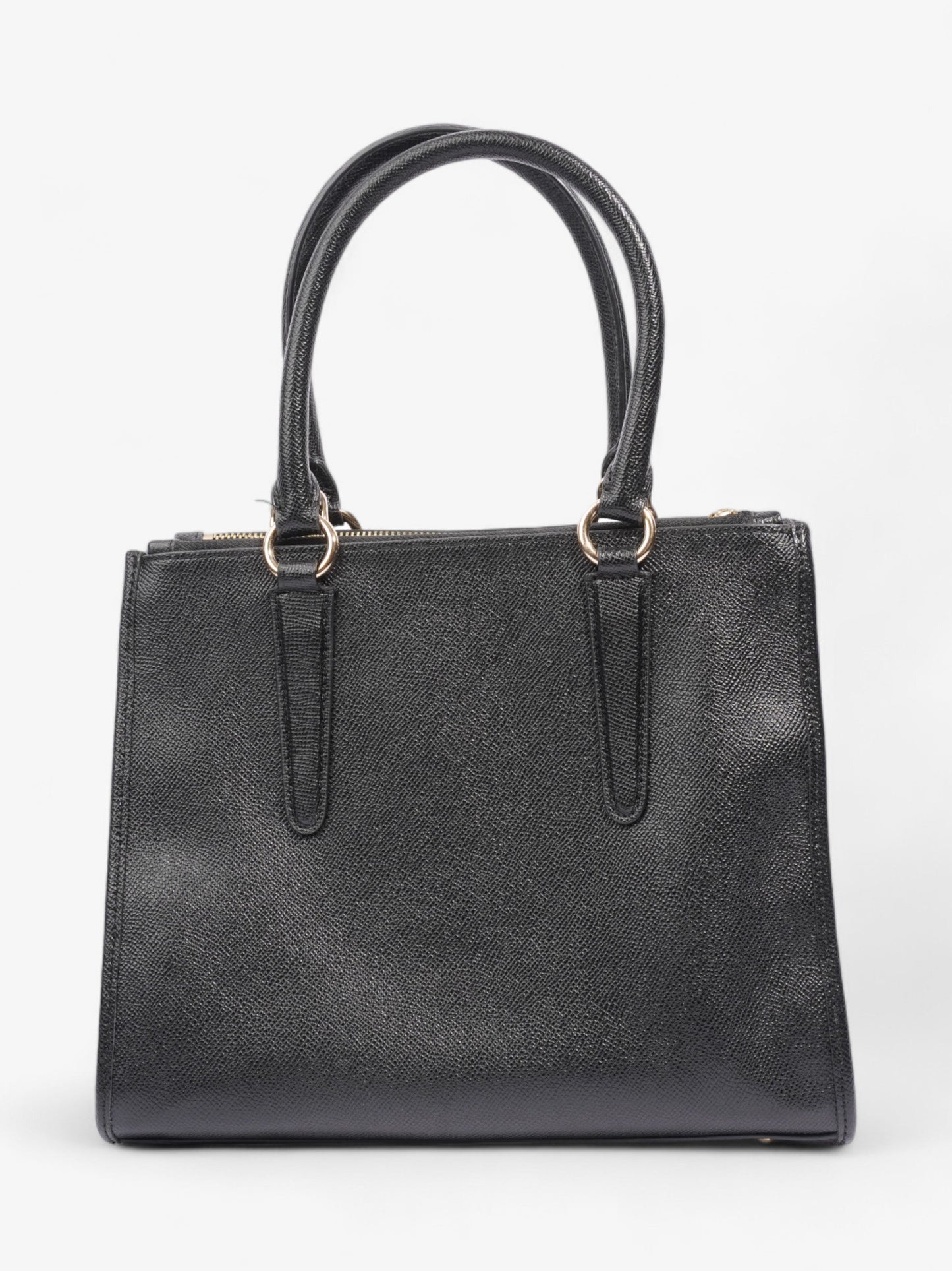 Coach Christie Carryall Black Leather Medium