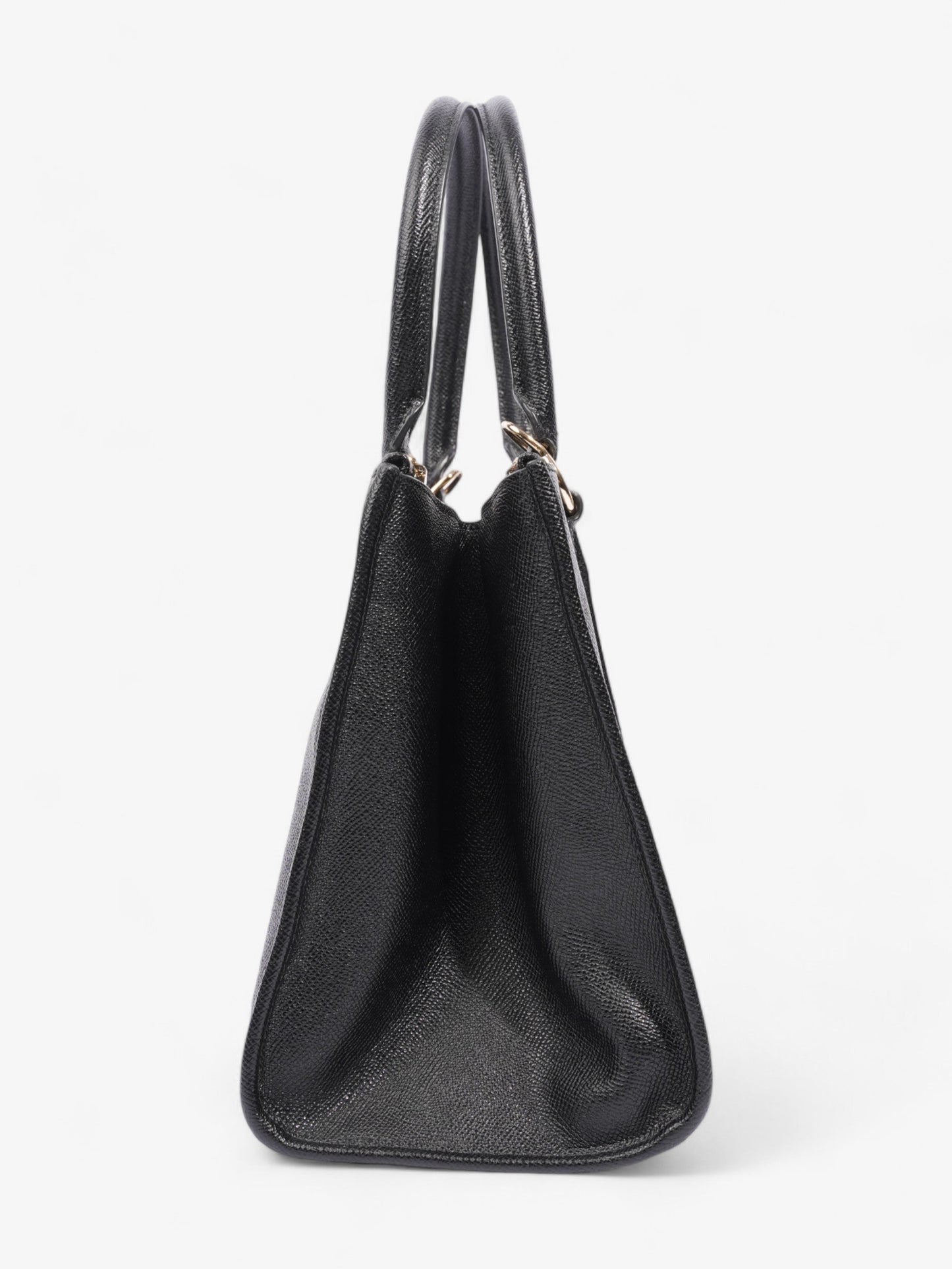 Coach Christie Carryall Black Leather Medium