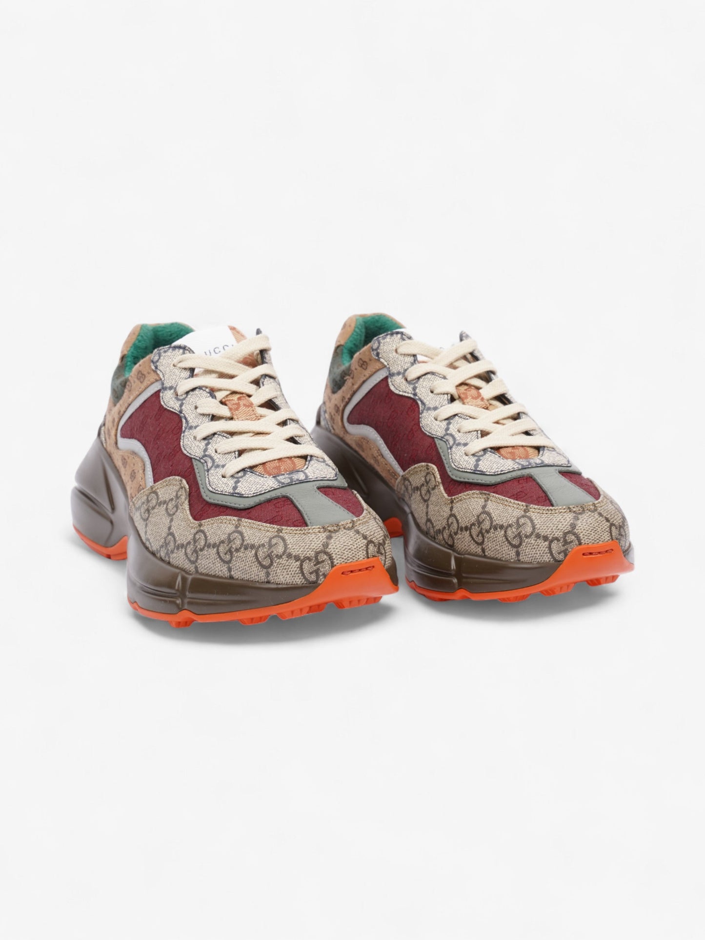 Gucci GG Rhyton Low Top GG Supreme / Brown / Multi Leather EU 37 UK 4