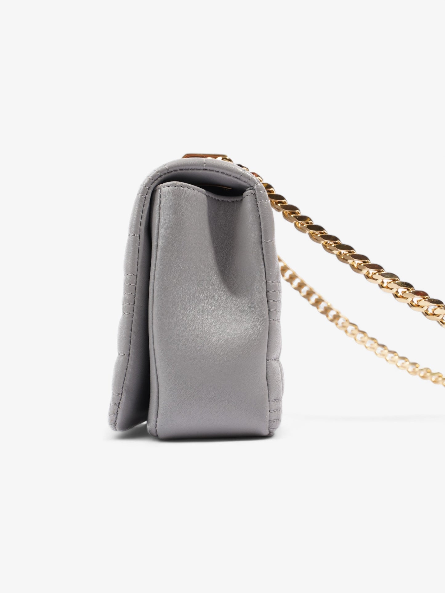 Burberry Lola Bag Grey Lambskin Leather Small