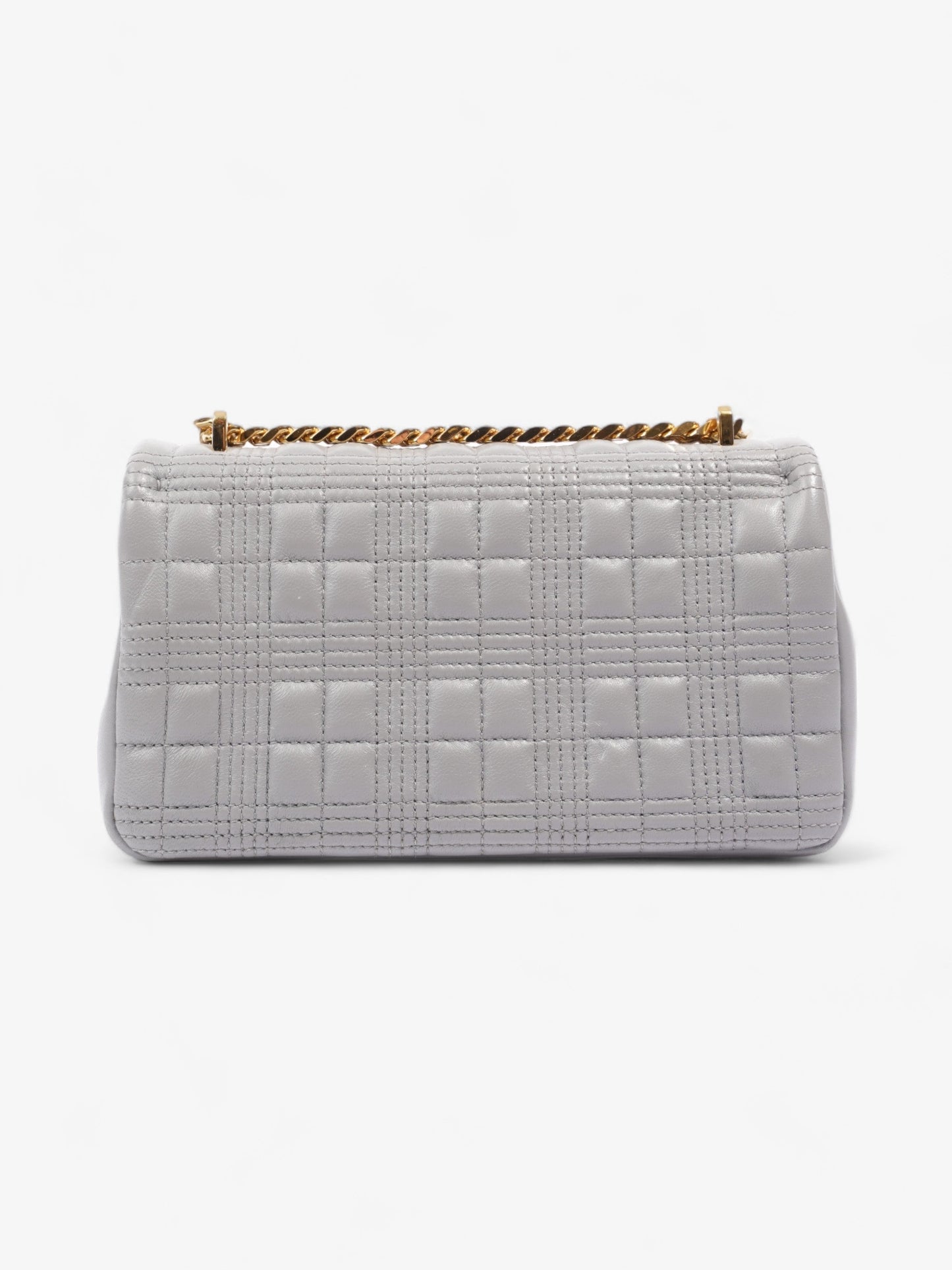 Burberry Lola Bag Grey Lambskin Leather Small