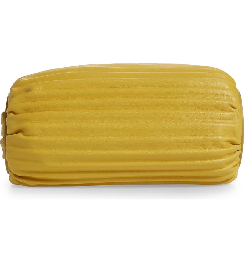 LOEWE PLEATED LEATHER BRACELET POUCH BAG