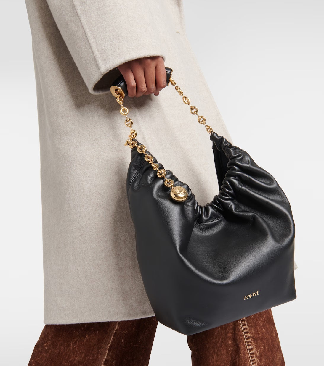 LOEWE SQUEEZE NAPPA LEATHER SMALL SHOULDER BAG