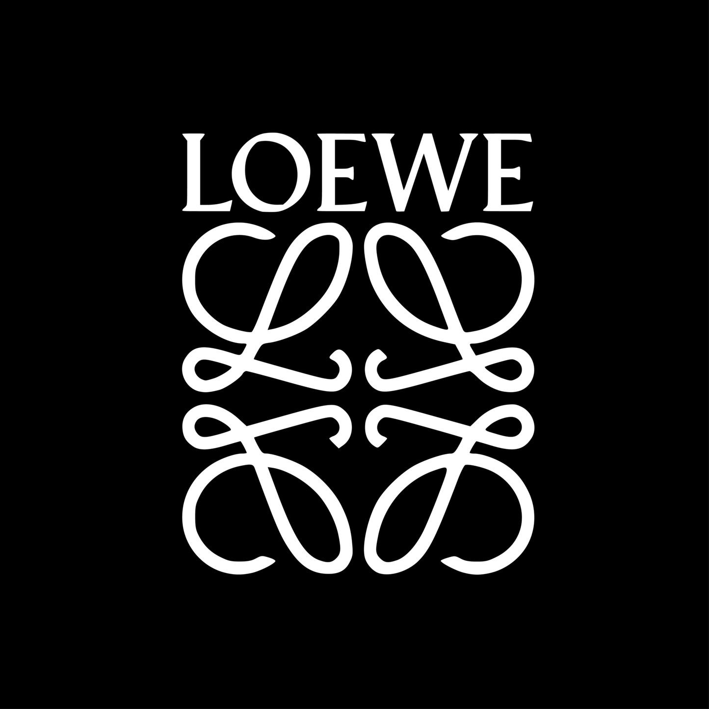 LOEWE PLEATED LEATHER BRACELET POUCH BAG