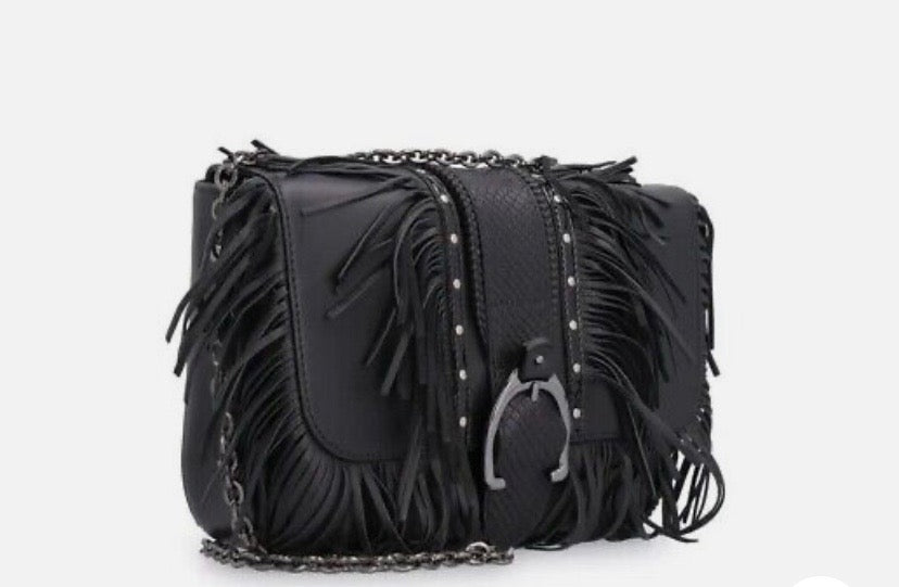 LONGCHAMP AMAZONE ROCK SMALL LEATHER CROSSBODY BAG