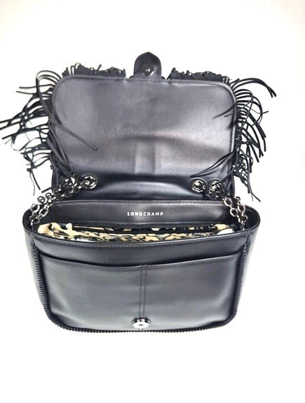 LONGCHAMP AMAZONE ROCK SMALL LEATHER CROSSBODY BAG