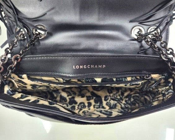 LONGCHAMP AMAZONE ROCK SMALL LEATHER CROSSBODY BAG