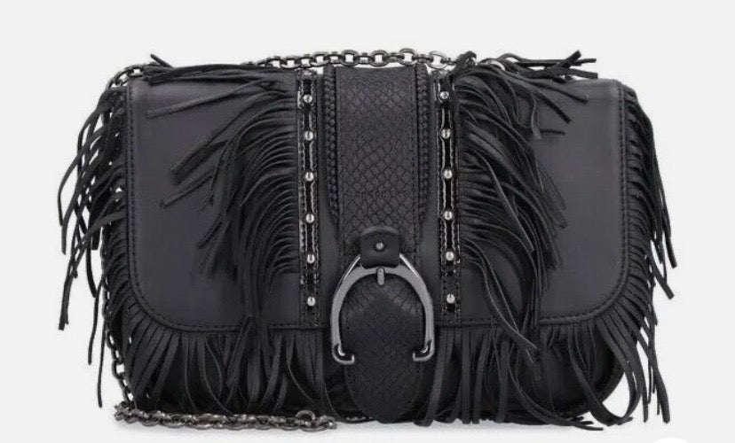 LONGCHAMP AMAZONE ROCK SMALL LEATHER CROSSBODY BAG