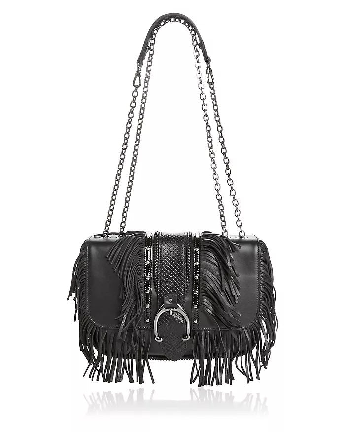 LONGCHAMP AMAZONE ROCK SMALL LEATHER CROSSBODY BAG