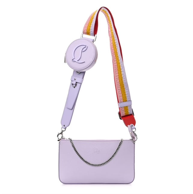 CHRISTIAN LOUBOUTIN LOUBILA HYBRID LEATHER CROSSBODY BAG