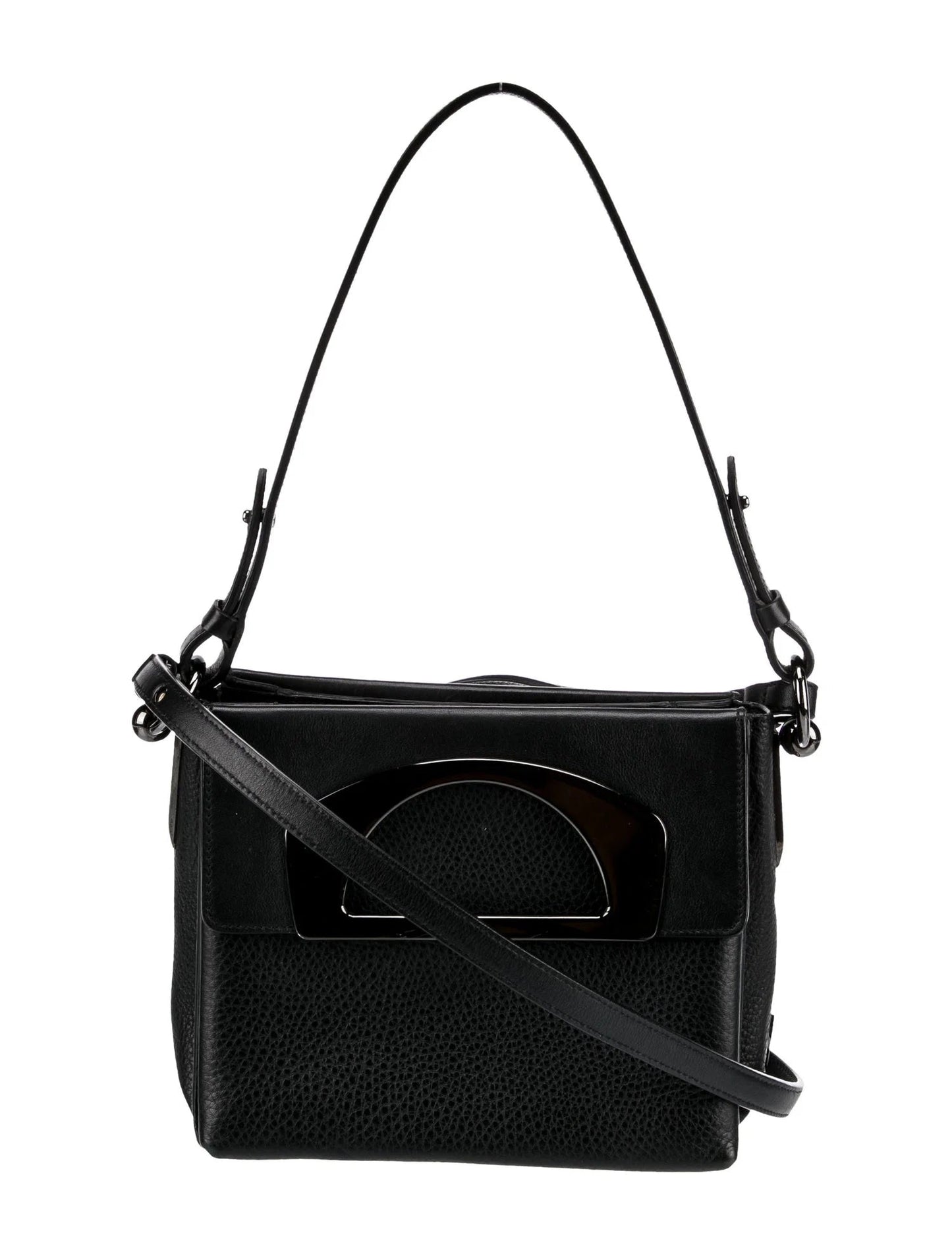 LOUBOUTIN GRAINED CALFSKIN PASSAGE TOP HANDLE BAG