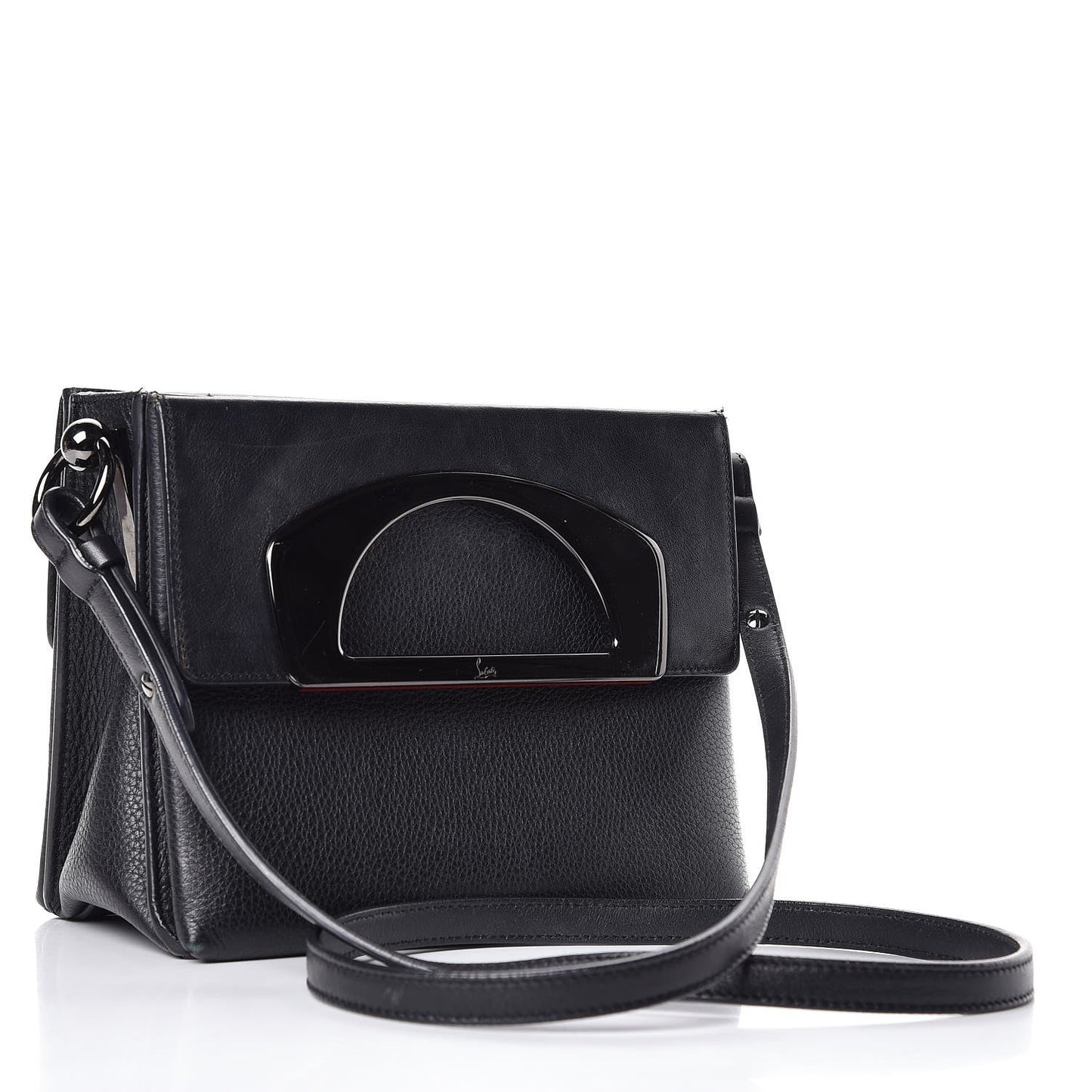 LOUBOUTIN GRAINED CALFSKIN PASSAGE TOP HANDLE BAG