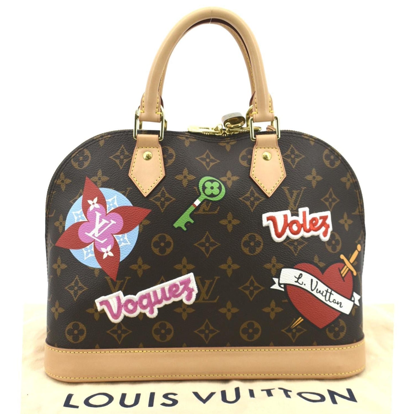 LOUIS VUITTON MONOGRAM PATCHES LIMITED EDITION ALMA PM BAG