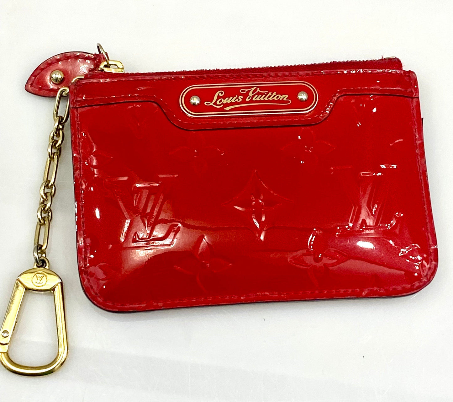 GLM-POMME D'AMOUR MONOGRAM VERNIS CLES KEY COIN PURSE