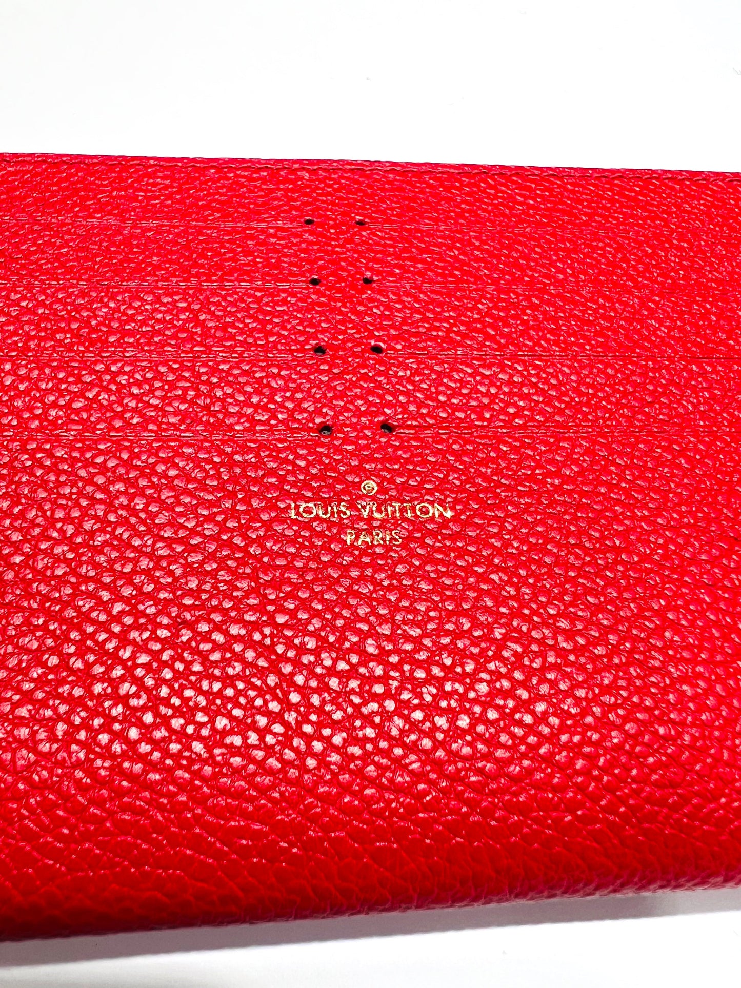 LOUIS VUITTON CALFSKIN LEATHER FELICIE CARD HOLDER INSERT
