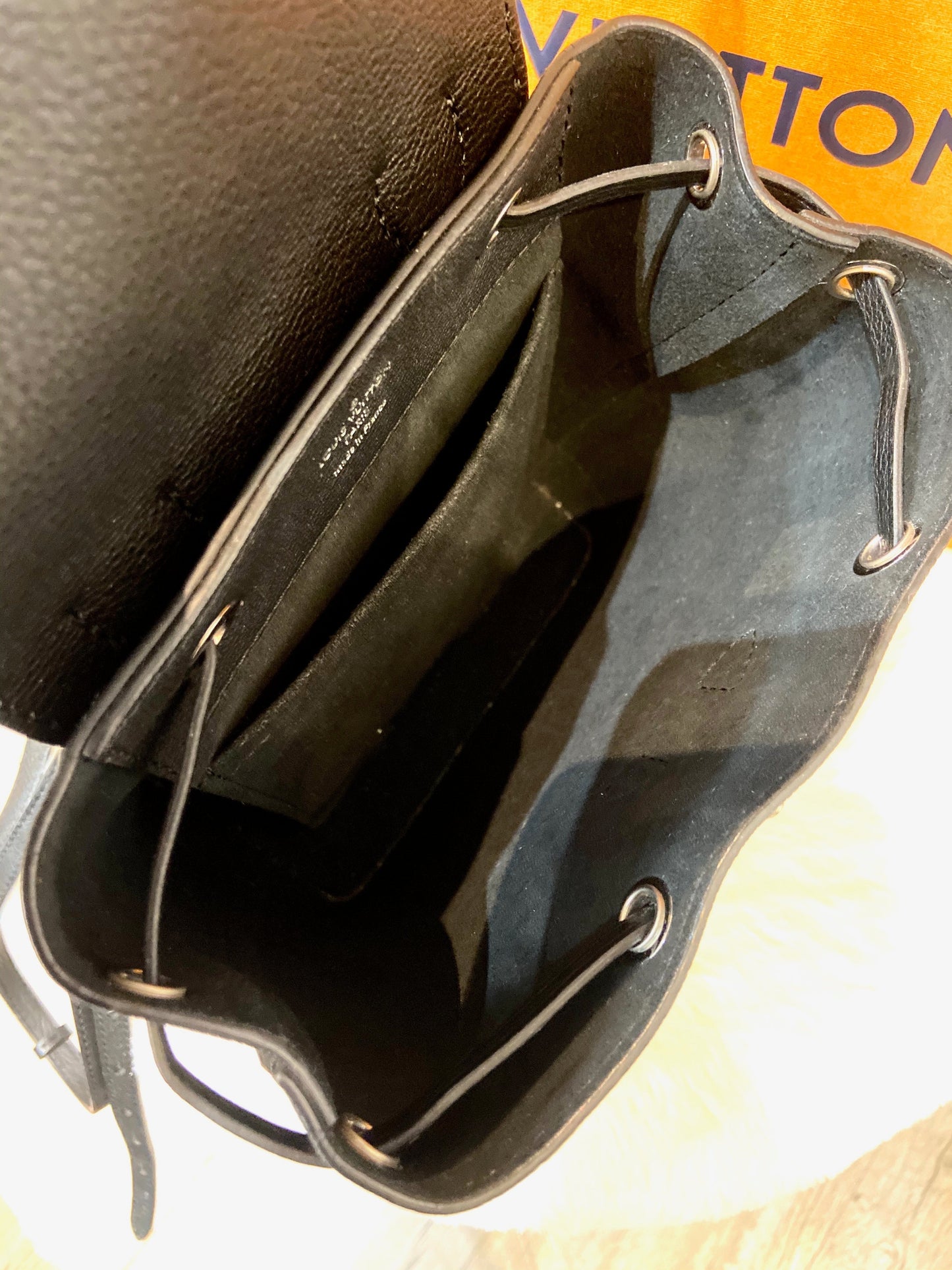LOUIS VUITTON MINI LOCKME CALFSKIN LEATHER BACKPACK