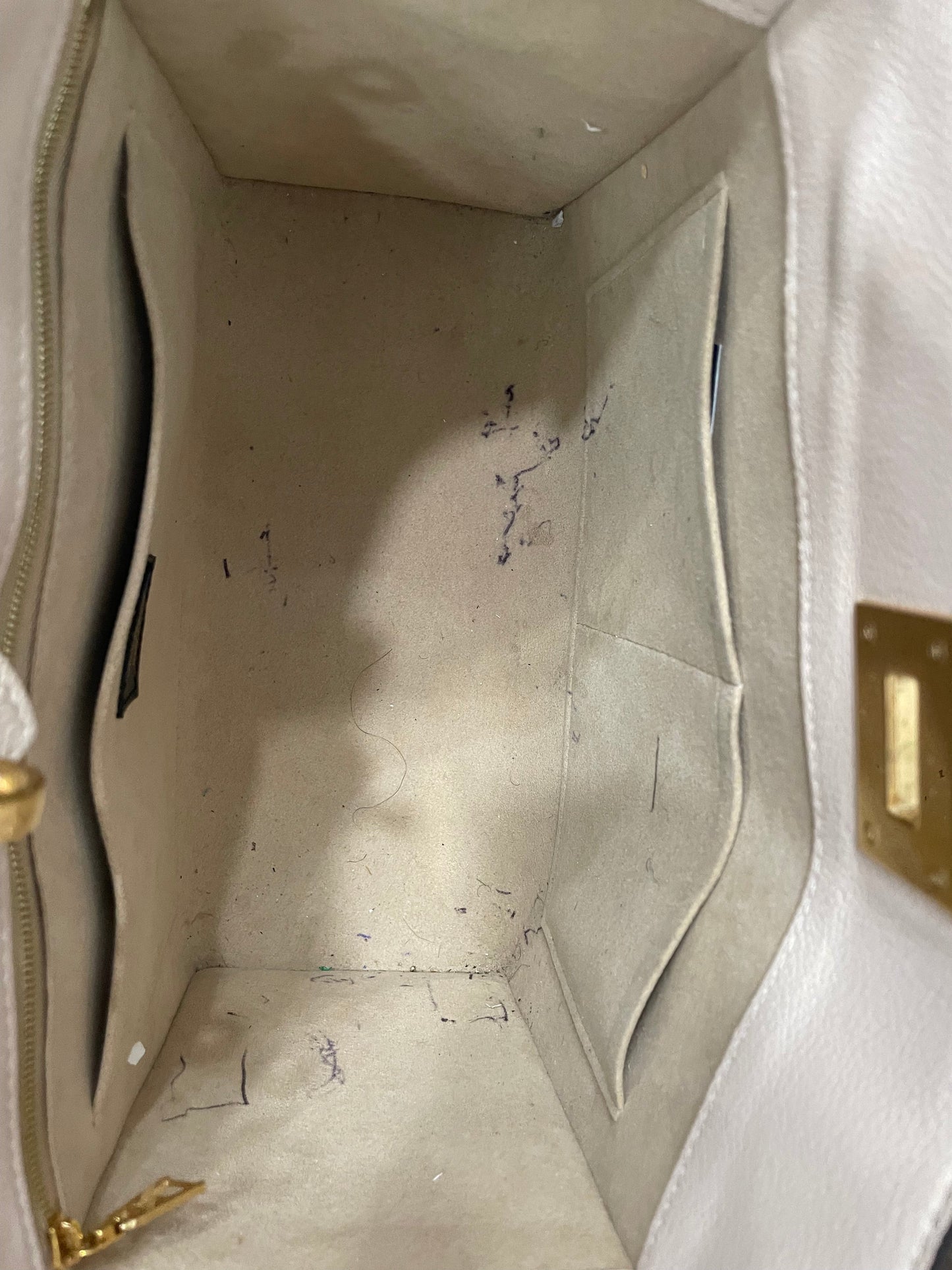 LOUIS VUITTON CALFSKIN MONOGRAM ON MY SIDE MM TOTE BAG