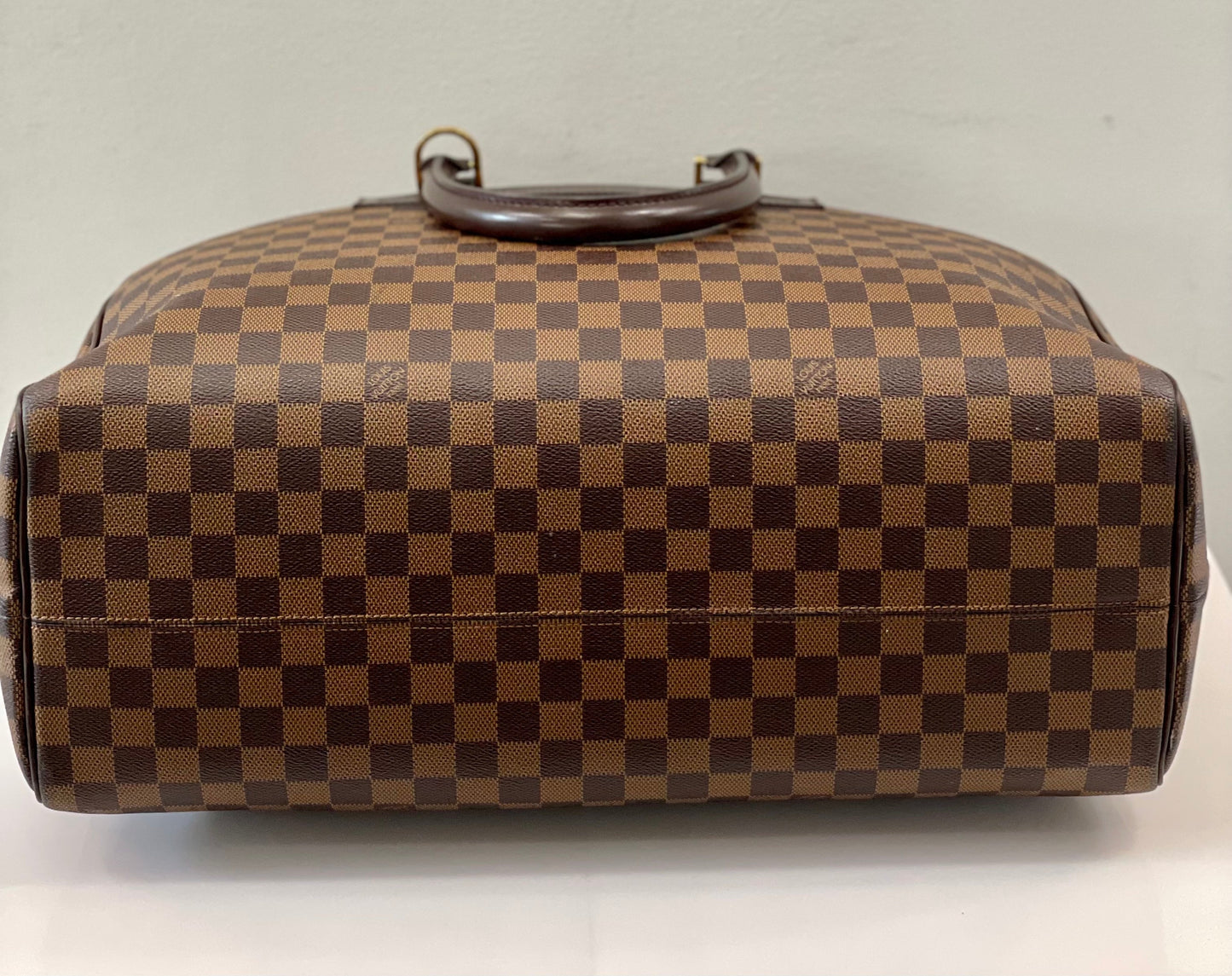LOUIS VUITTON DAMIER EBENE NOLITA HEURES 24 BOSTON BAG